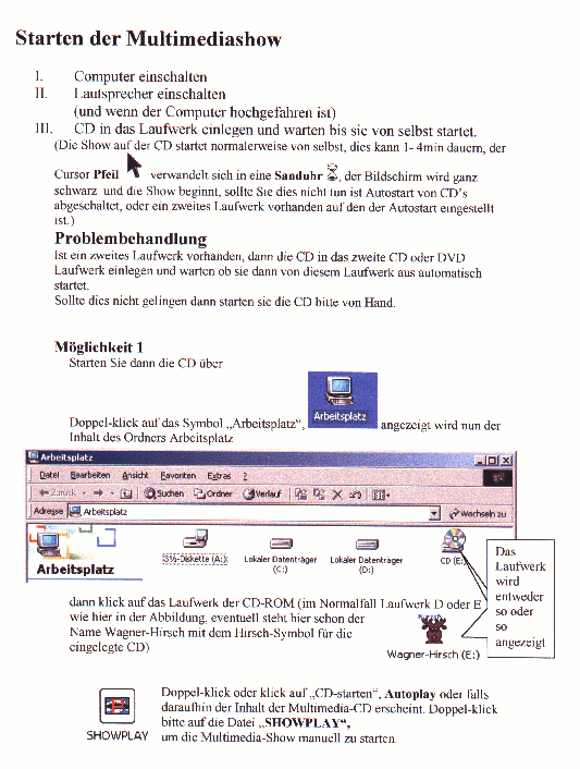 Service Anleitung Multimedia-CD Start (c)   Wagner-Hirsch